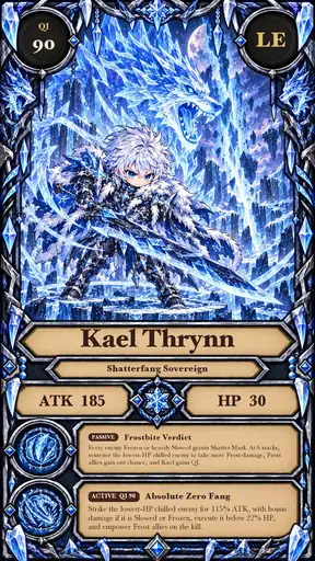 Karte von Kael Thrynn, LE-Ausführung