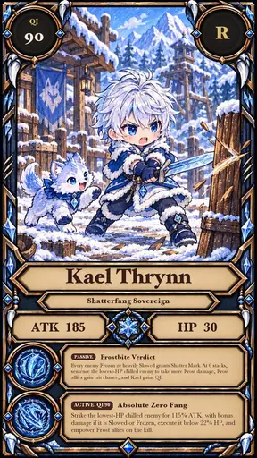 Karte von Kael Thrynn, R-Ausführung