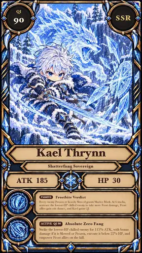 Karte von Kael Thrynn, SSR-Ausführung