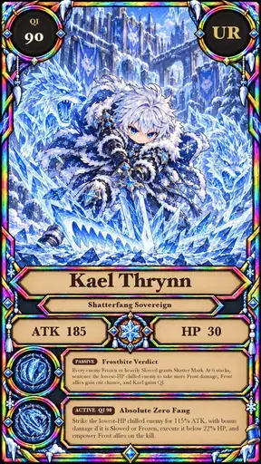 Karte von Kael Thrynn, UR-Ausführung